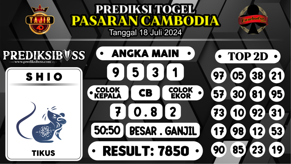 https://prediksibossaja.com/prediksi-boss-togel-cambodia-kamis-18-juli-2024/