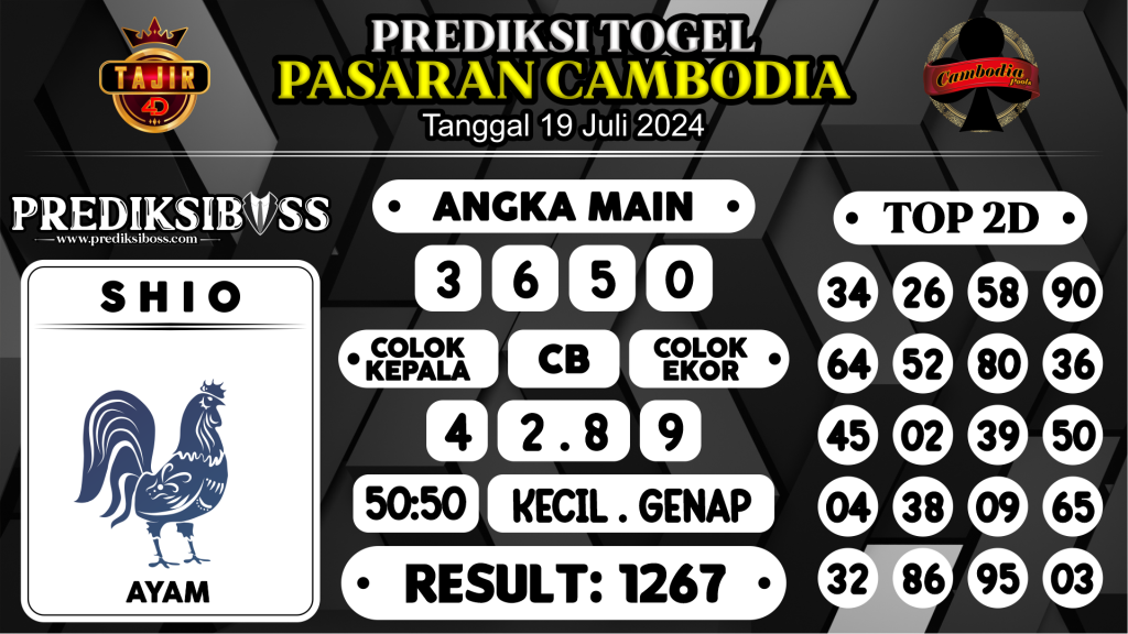 https://prediksibossaja.com/prediksi-boss-togel-cambodia-jumat-19-juli-2024/