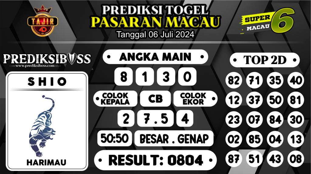 https://prediksibossaja.com/prediksi-boss-togel-macau-sabtu-06-juli-2024/