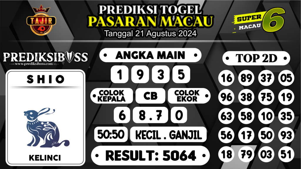 https://prediksibossaja.com/prediksi-boss-togel-macau-rabu-21-agustus-2024/