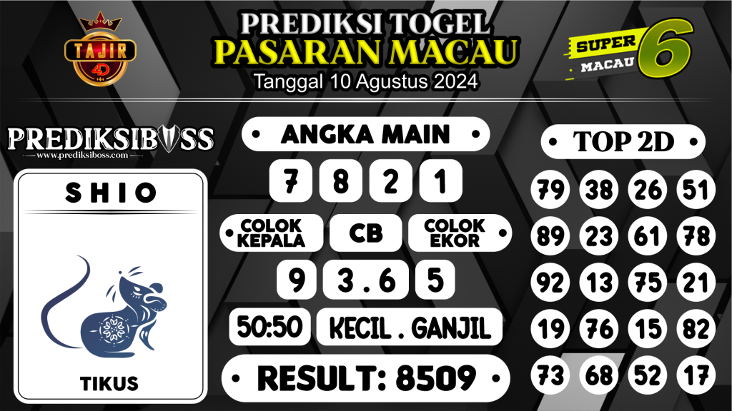 https://prediksibossaja.com/prediksi-boss-togel-macau-sabtu-10-agustus-2024/