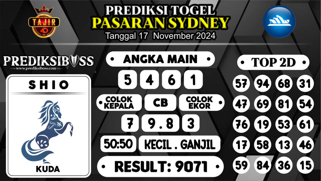 https://prediksibossaja.com/prediksi-boss-togel-sidney-minggu-17-november-2024/