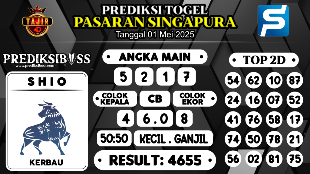 https://prediksibossaja.com/prediksi-boss-togel-sgp-kamis-01-mei-2025/